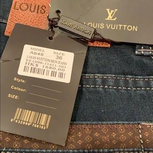Louis Vuitton Men Jeans New with Tags